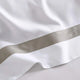 Frame Bamboo Euro Sham White - Taupe