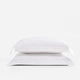 Natural Premium Bamboo Sham Set Clear White