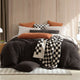 Checkerboard throw Mocha - Sahara Tan