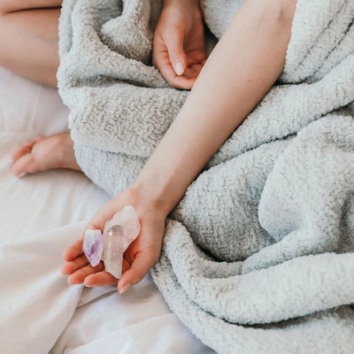 Snug Crystal Weighted Blanket Cloud Gray