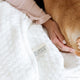 Snug Crystal Weighted Blanket Off White