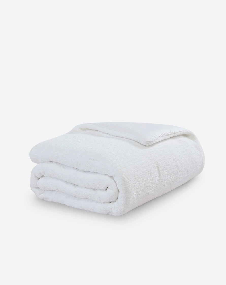 Snug Stitch Comforter Clear White