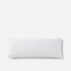 Snug Waffle Lumbar Pillow Clear White