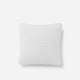 Snug Waffle Throw Pillow Clear White