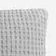 Snug Waffle Throw Pillow Cloud Gray