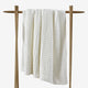 Waffle Lightweight Throw Off White