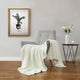 Waffle Lightweight Throw Off White