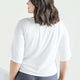 Butter Modal Boat Neck Tee Clear White