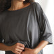 Butter Modal Boat Neck Tee Coal