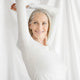 Butter Modal Long Sleeve Clear White