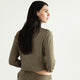 Cosset Cropped Sweatshirt Olive