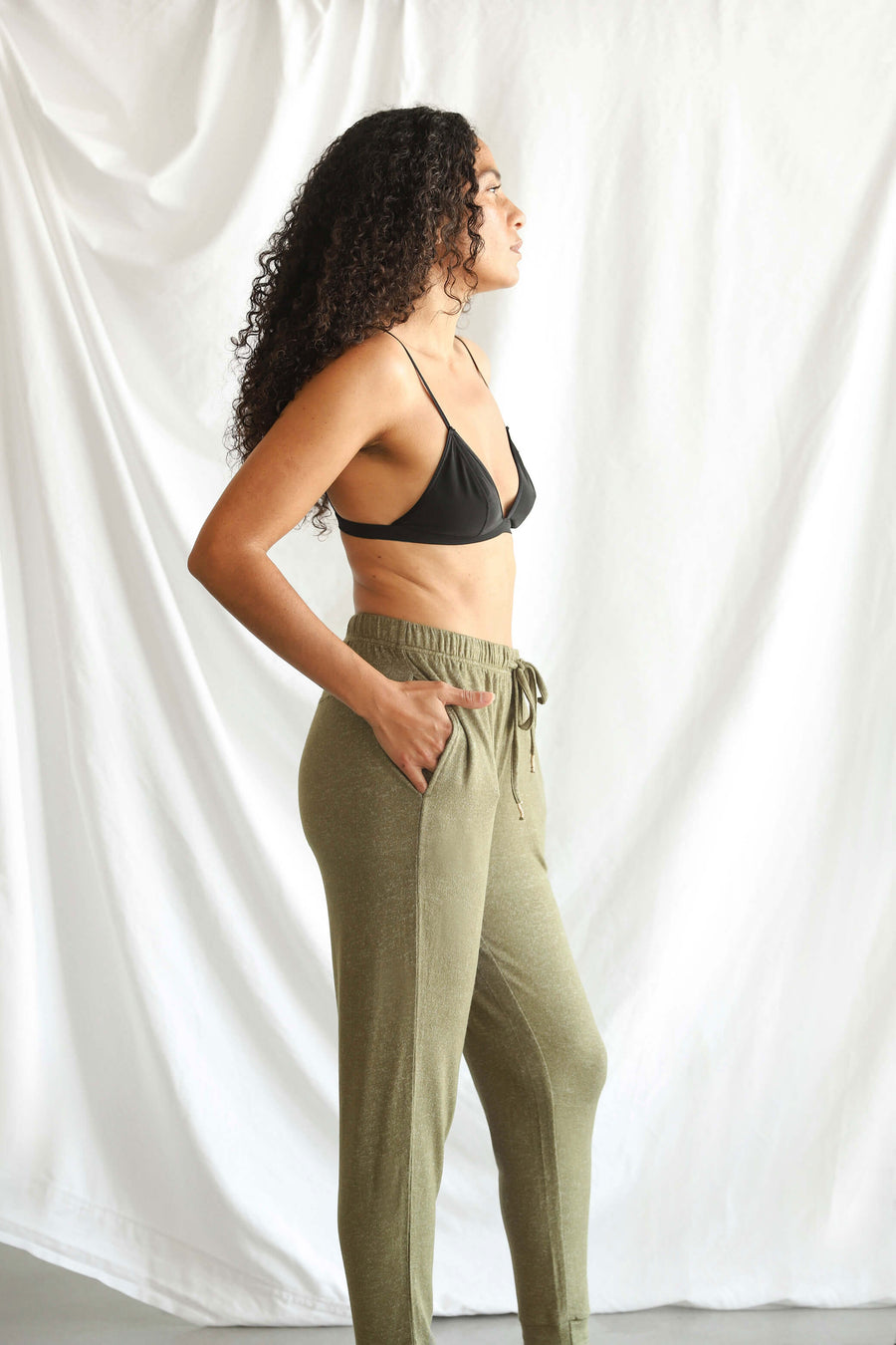Cosset Lazy Joggers Olive