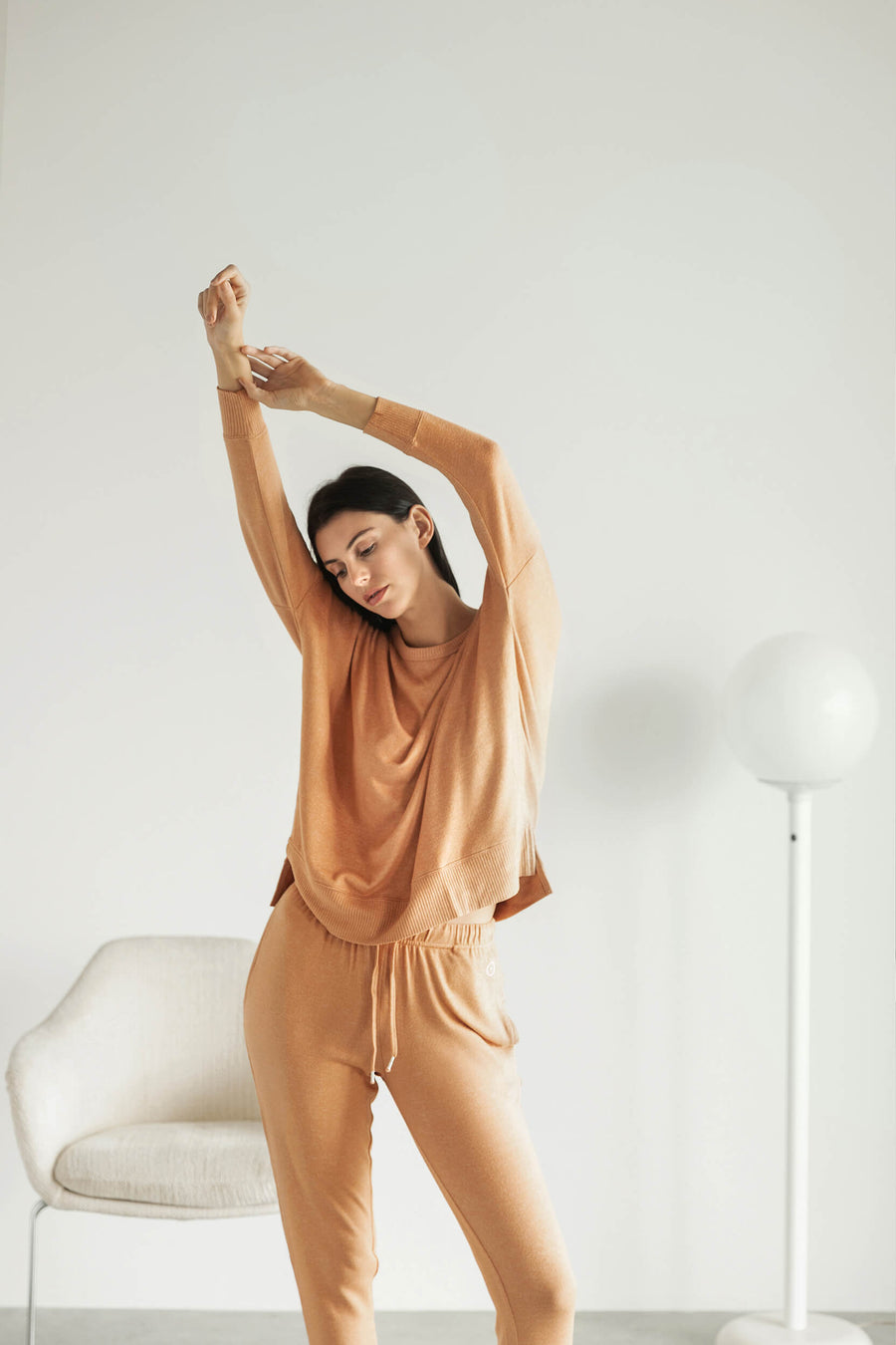 Cosset Relaxed Pullover Camel