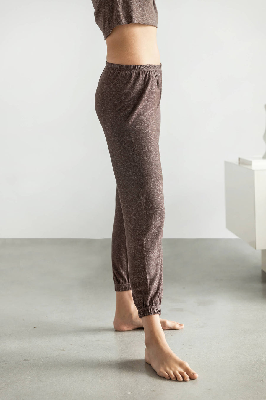 Cosset Relaxed Sweatpants Chocolate