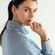 Cosset Relaxed Turtleneck Faded Denim
