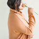 Cosset Relaxed Turtleneck Camel
