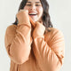 Cosset Relaxed Turtleneck Camel