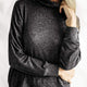 Cosset Relaxed Turtleneck Caviar Black