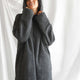 Coal Oversized Snug Blanket Teddy Hoodie