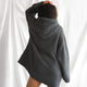 Coal Oversized Snug Blanket Teddy Hoodie