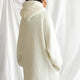 Off White Oversized Snug Blanket Teddy Hoodie
