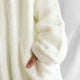 Off White Oversized Snug Blanket Teddy Hoodie