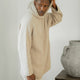 Taupe Oversized Snug Blanket Teddy Hoodie