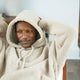 Taupe Oversized Snug Blanket Teddy Hoodie