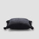Pom Pom Throw Pillow Black