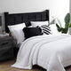 Pom Pom Throw Pillow Black