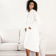 Snug Waffle Robe Clear White