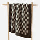 Checkerboard throw Mocha - Sahara Tan