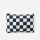 Checkerboard Mini Pillow Midnight - Clear White