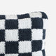 Checkerboard Mini Pillow Midnight - Clear White
