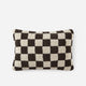 Checkerboard Mini Pillow Mocha - Sahara Tan