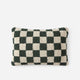 Checkerboard Mini Pillow Moss - Sahara Tan