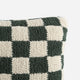 Checkerboard Mini Pillow Moss - Sahara Tan