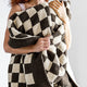 Checkerboard throw Mocha - Sahara Tan