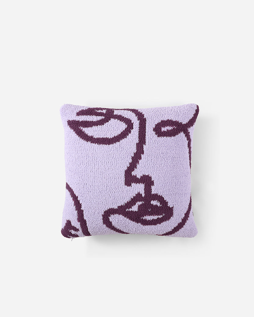 Image of Faces Throw Pillow