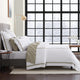 Frame Bamboo Euro Sham White - Taupe