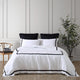 Frame Premium Bamboo Pillowcase Set White - Black