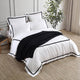 Frame Premium Bamboo Pillowcase Set White - Black