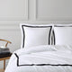 Frame Bamboo Euro Sham White - Black