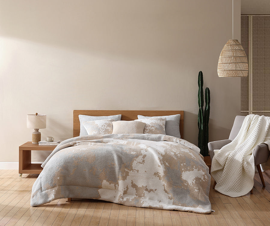 Pixel Throw Pillow Desert