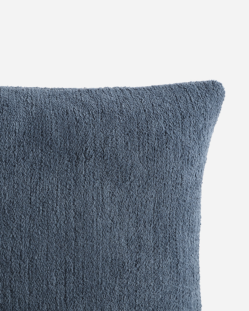 Blue Monogram Terry Cloth Pillow