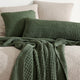 Snug Waffle Lumbar Pillow Moss
