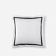 Frame Bamboo Euro Sham White - Black