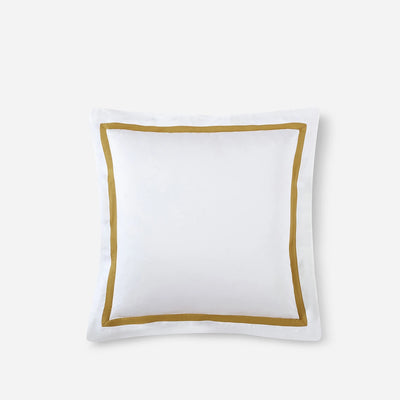 Frame Bamboo Euro Sham White - Gold