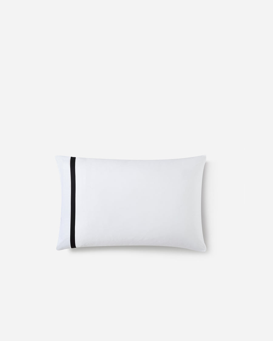 Frame Premium Bamboo Pillowcase Set White - Black