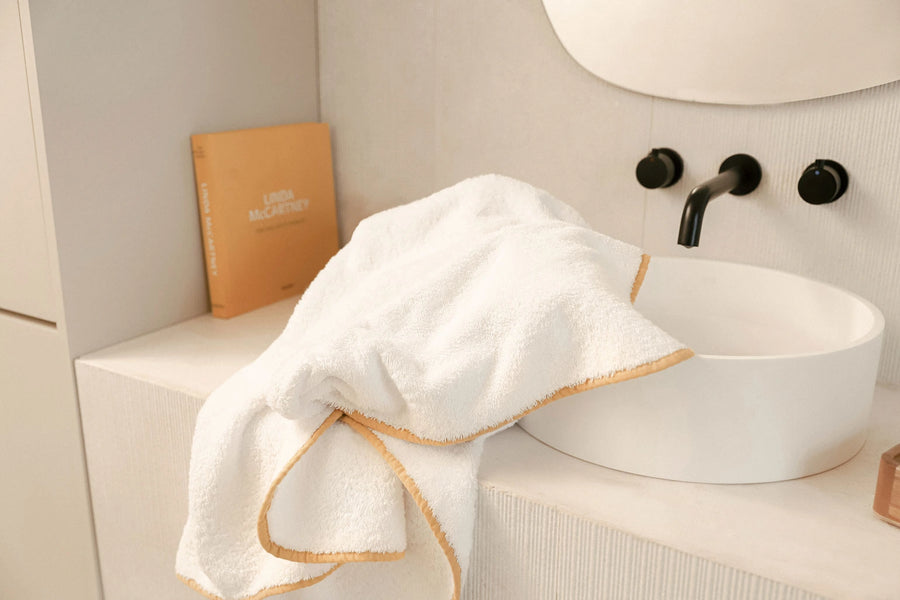 Porto Towel Set White / Gold